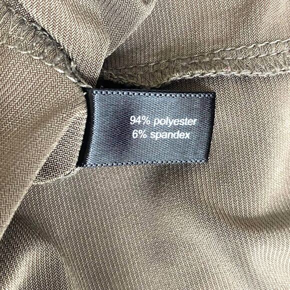 00s THE LIMITED Vintage Brown flutter Sleeve Keyhole Neckline Blouse - Picture 6 of 7